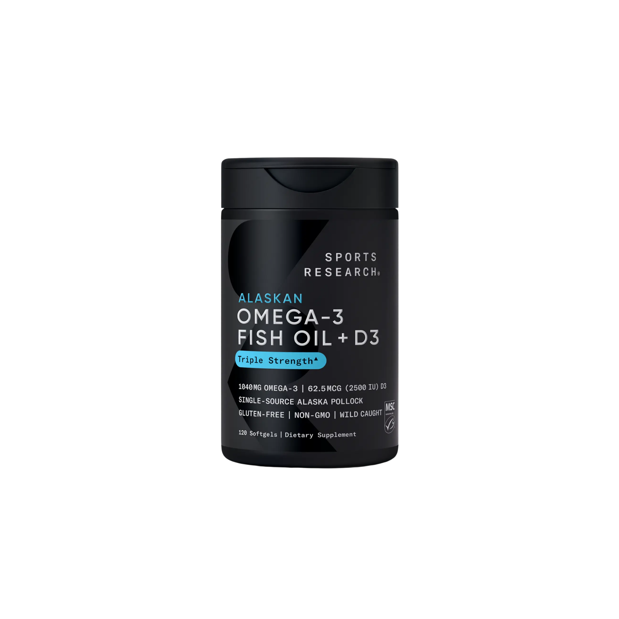 Sports Research Triple Strength Omega-3 Fish Oil (30 softgels)