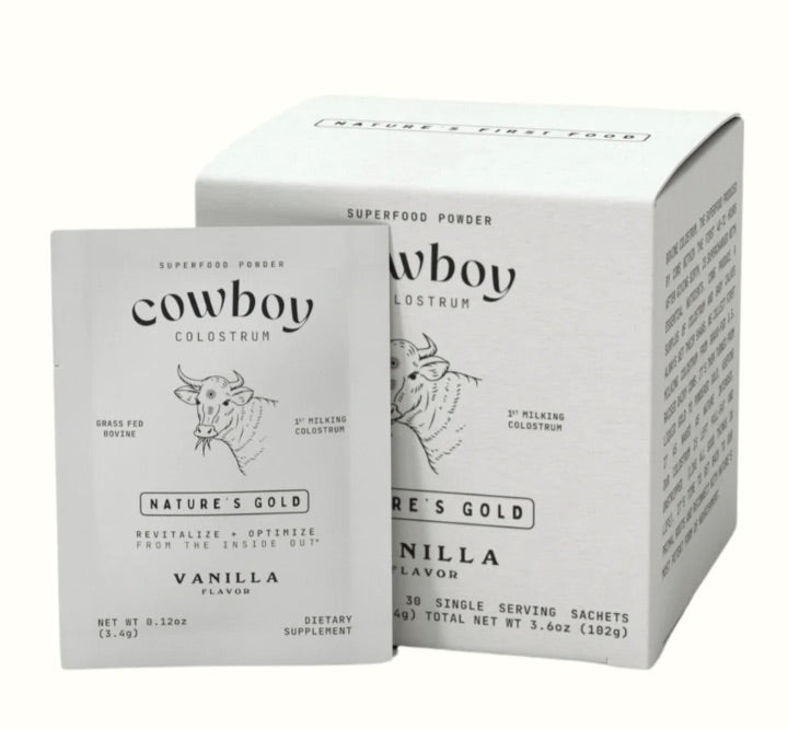 Cowboy Colostrum Vanilla Single-Serve Packets (10 count)