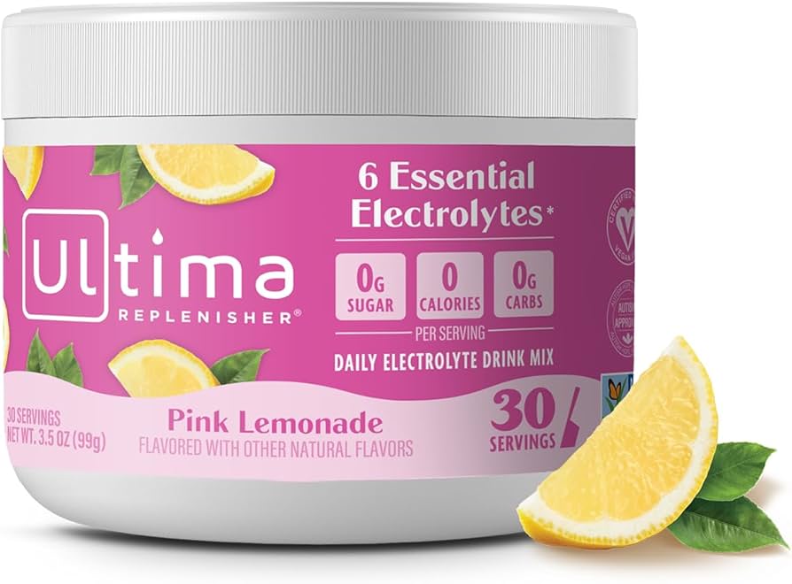 Ultima Replenisher Daily Electrolyte Drink Mix - Pink Lemonade (30 servings)