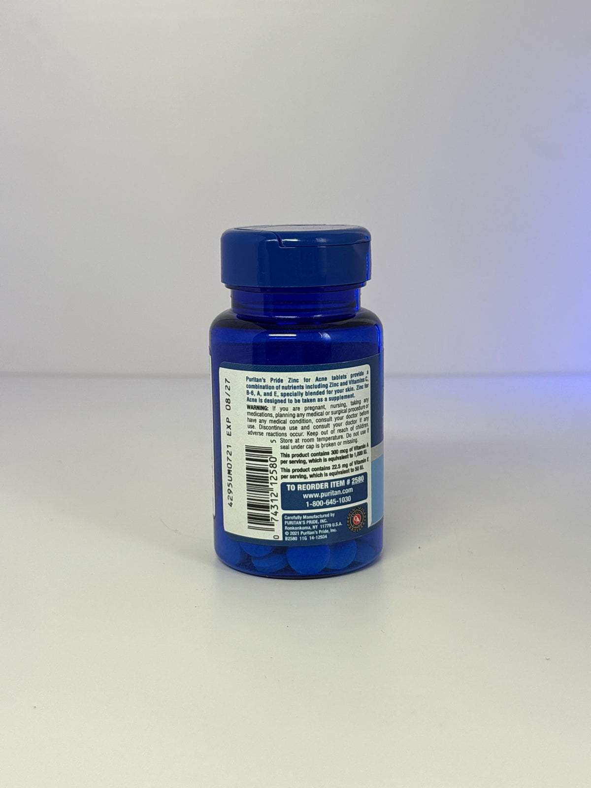 Puritan’s Pride Zinc For Acne Skin