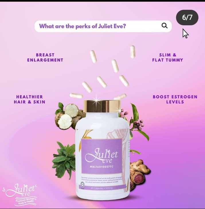 Juliet Eve 500mg, 60 Caps Wepremiumng
