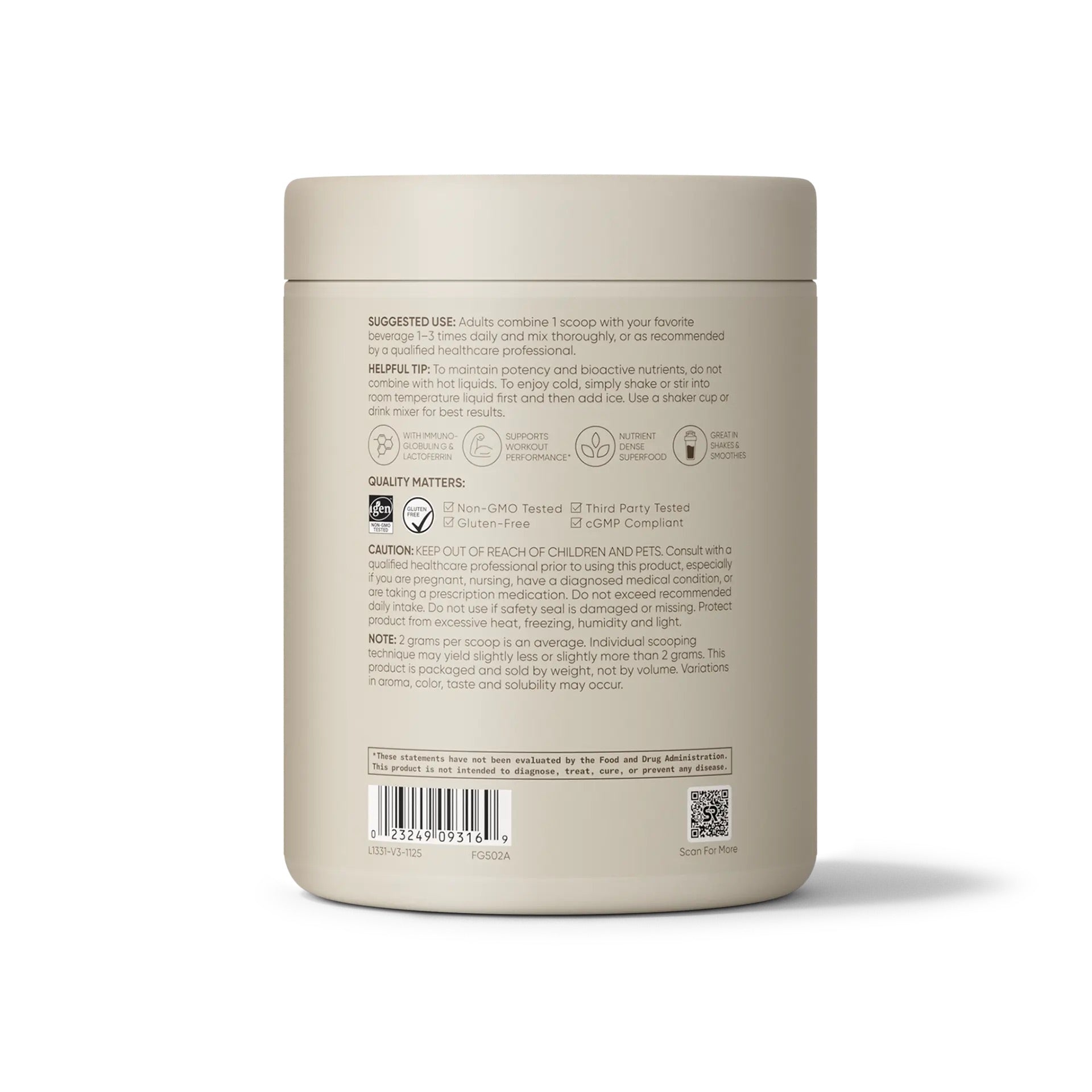 Sports Research Colostrum Powder (150G)