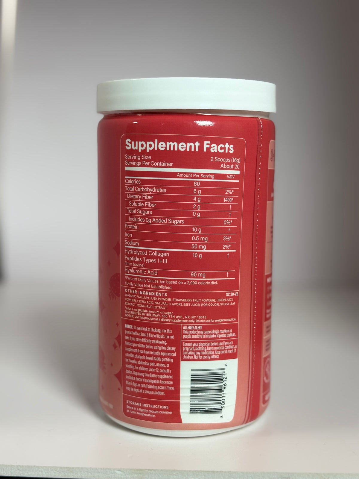 Bellway Super Fiber Collagen & Hyaluronic Acid (320g)