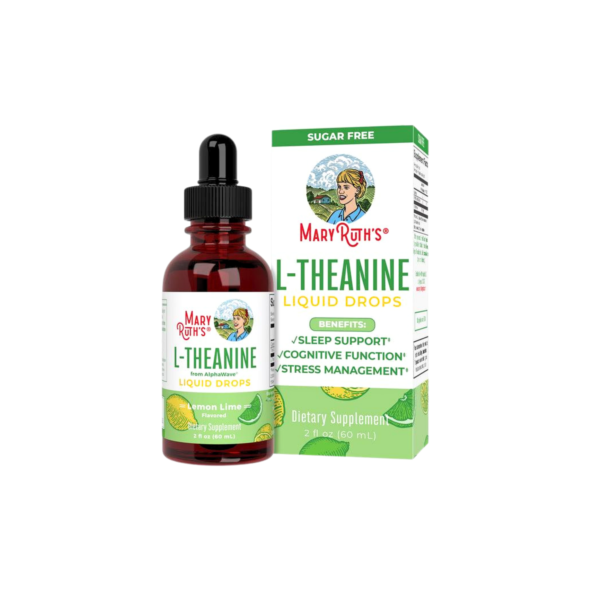 MaryRuth’s L-Theanine 200mg Liquid (Lemon)