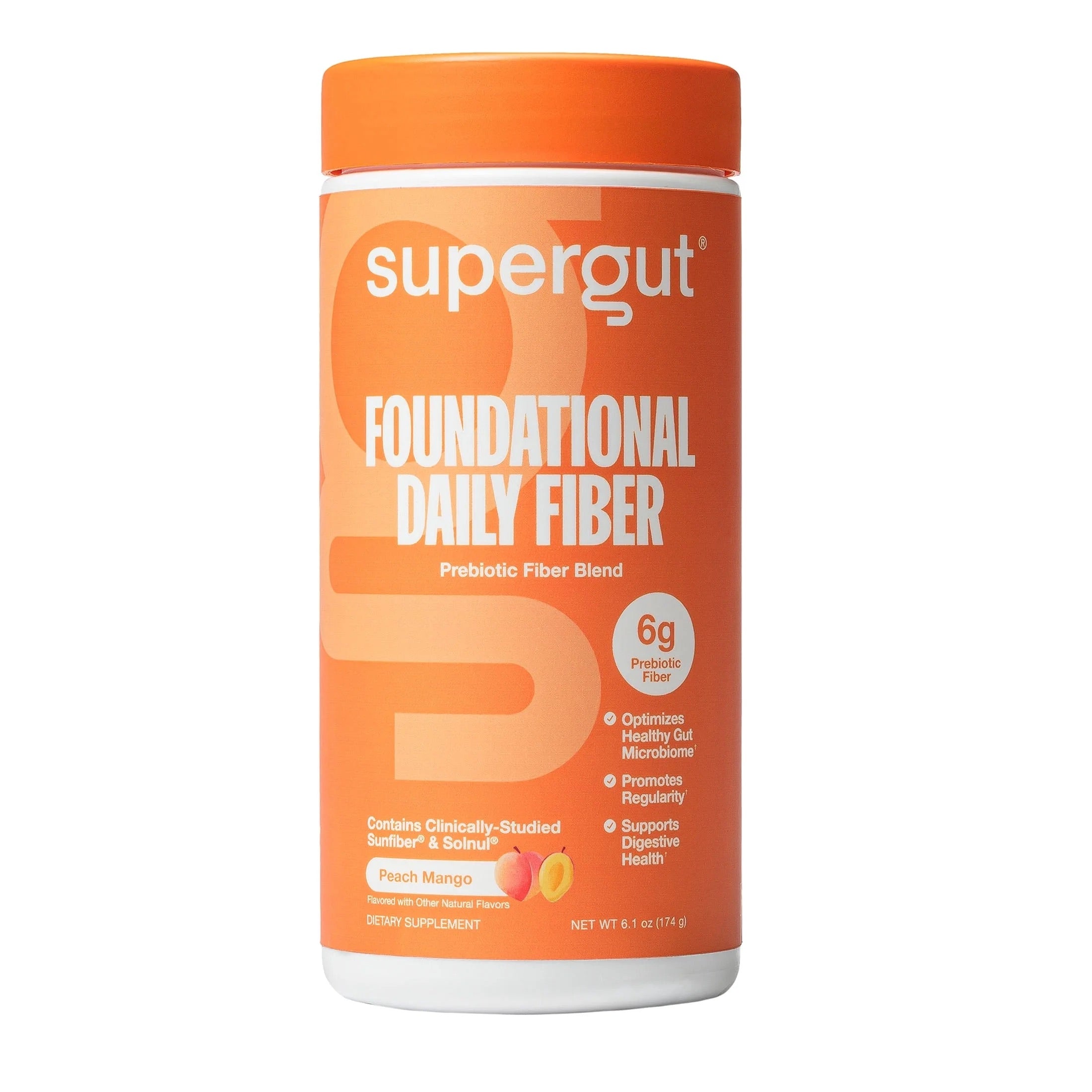 Supergut Foundational Daily Fiber Peach Mango (173g)