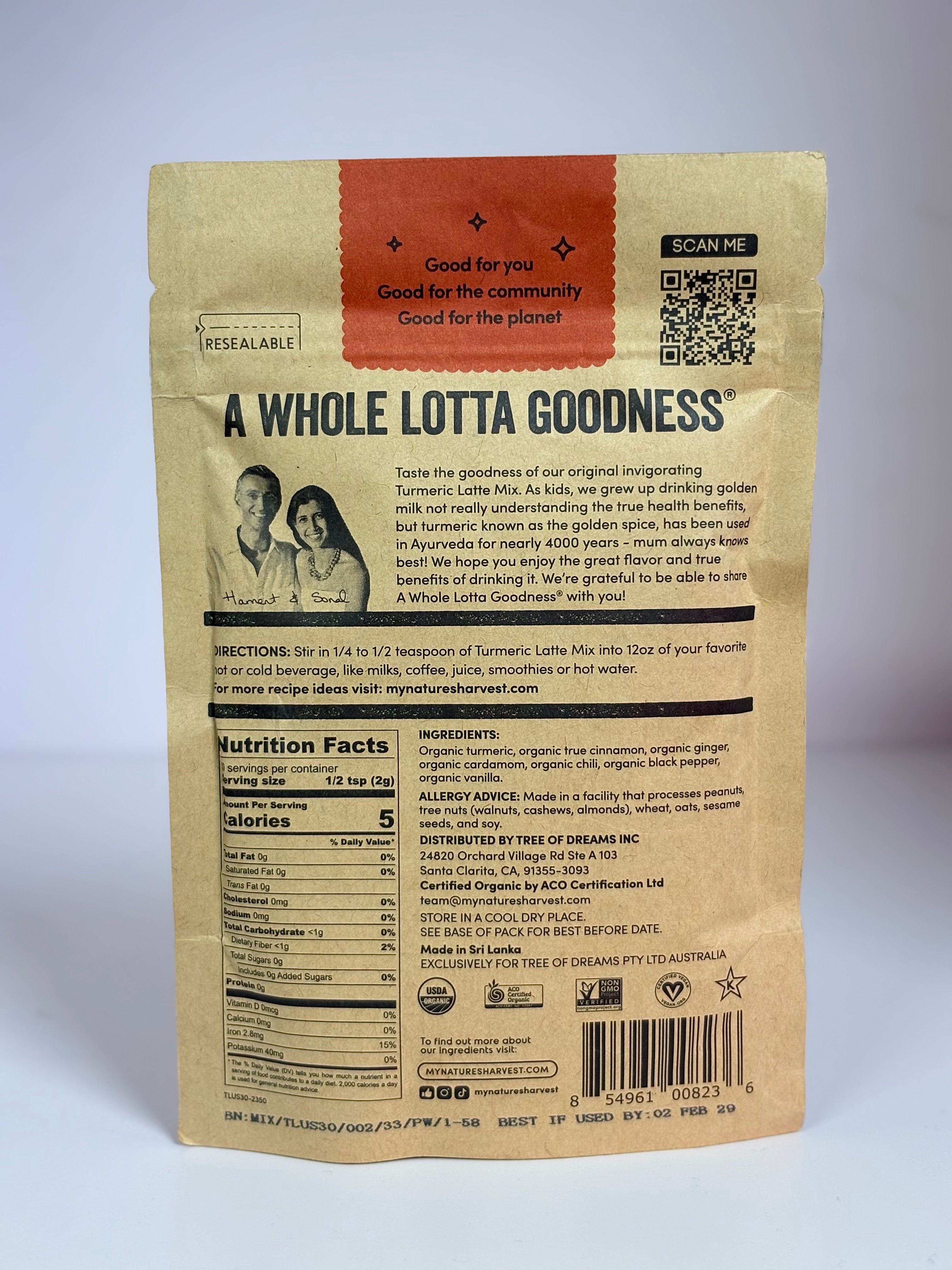 Nature’s Harvest Turmeric Latte Mix