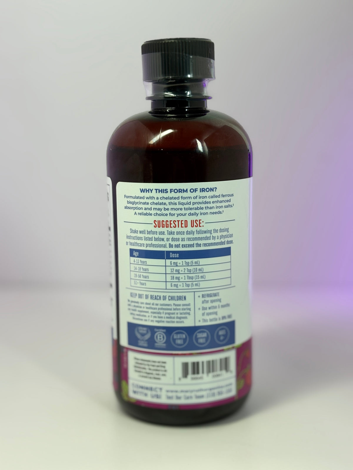 MaryRuth’s Liquid Iron (Berry, 450ml)