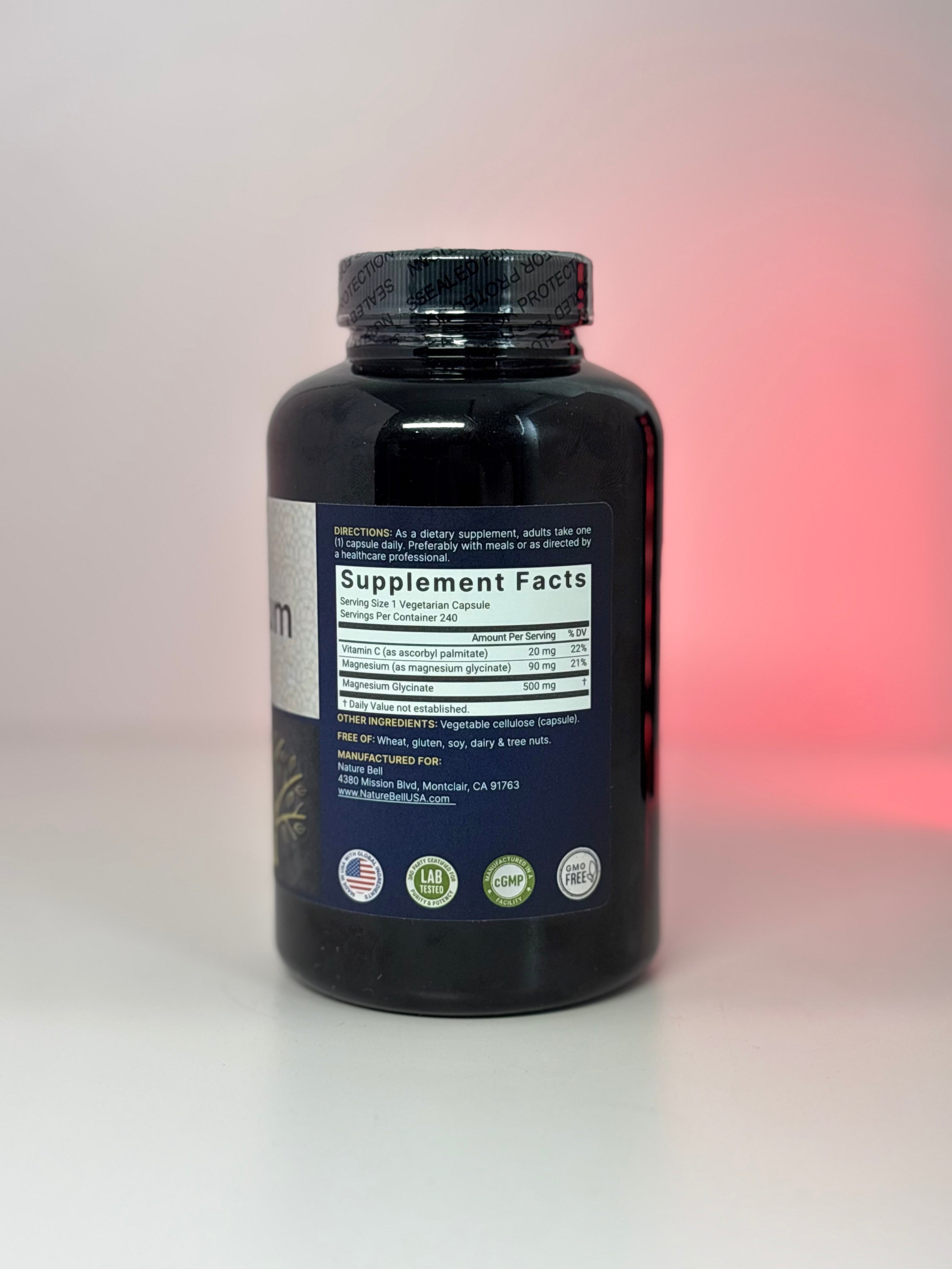 NatureBell Pure Magnesium Glycinate (500mg)