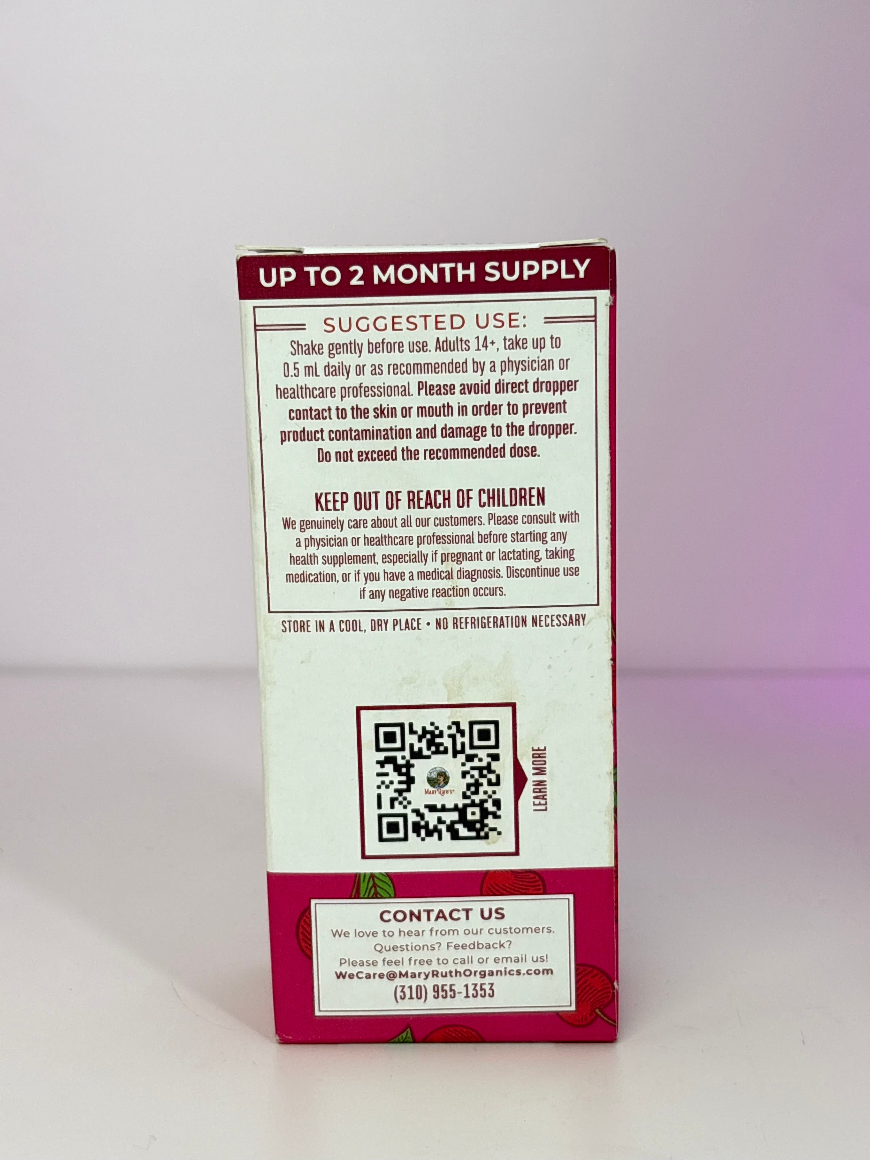 MaryRuth’s Vitamin B Complex Liquid Drops (Cherry)