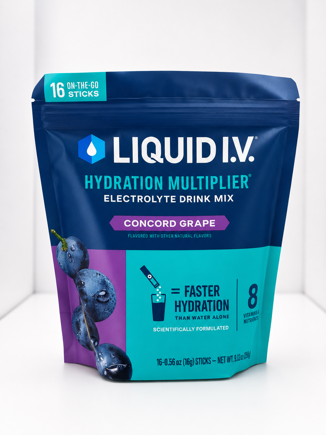 Liquid I.V. Hydration Multiplier Electrolyte Drink Mix (16 sticks)