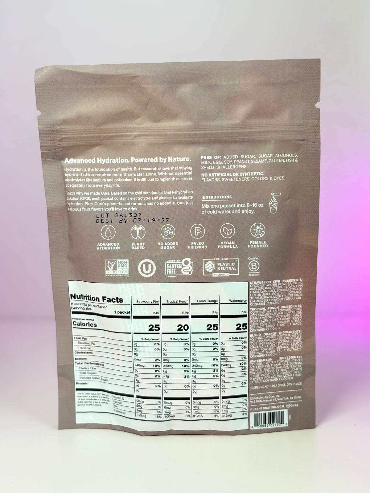 Cure Hydration Plant Based Electrolyte