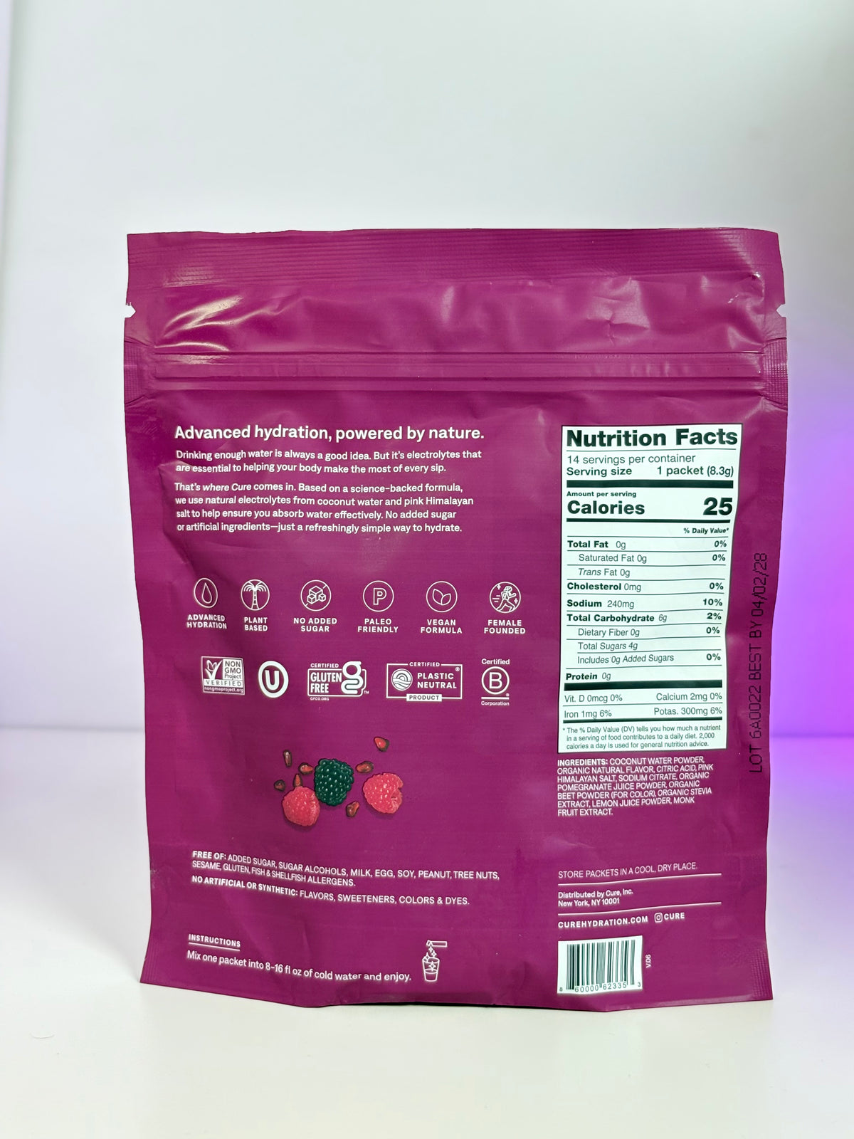 Cure Hydration Plant Based Electrolyte