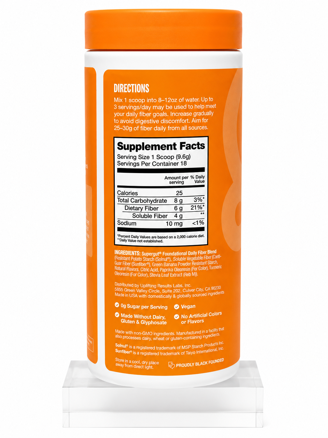 Supergut Foundational Daily Fiber Peach Mango (173g)