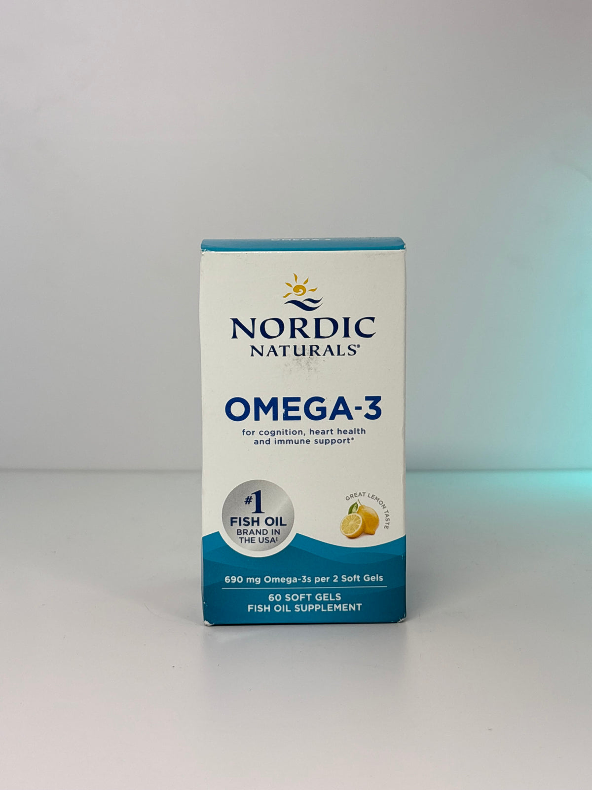 Nordic Naturals Omega-3 Lemon Flavour 60 soft gels