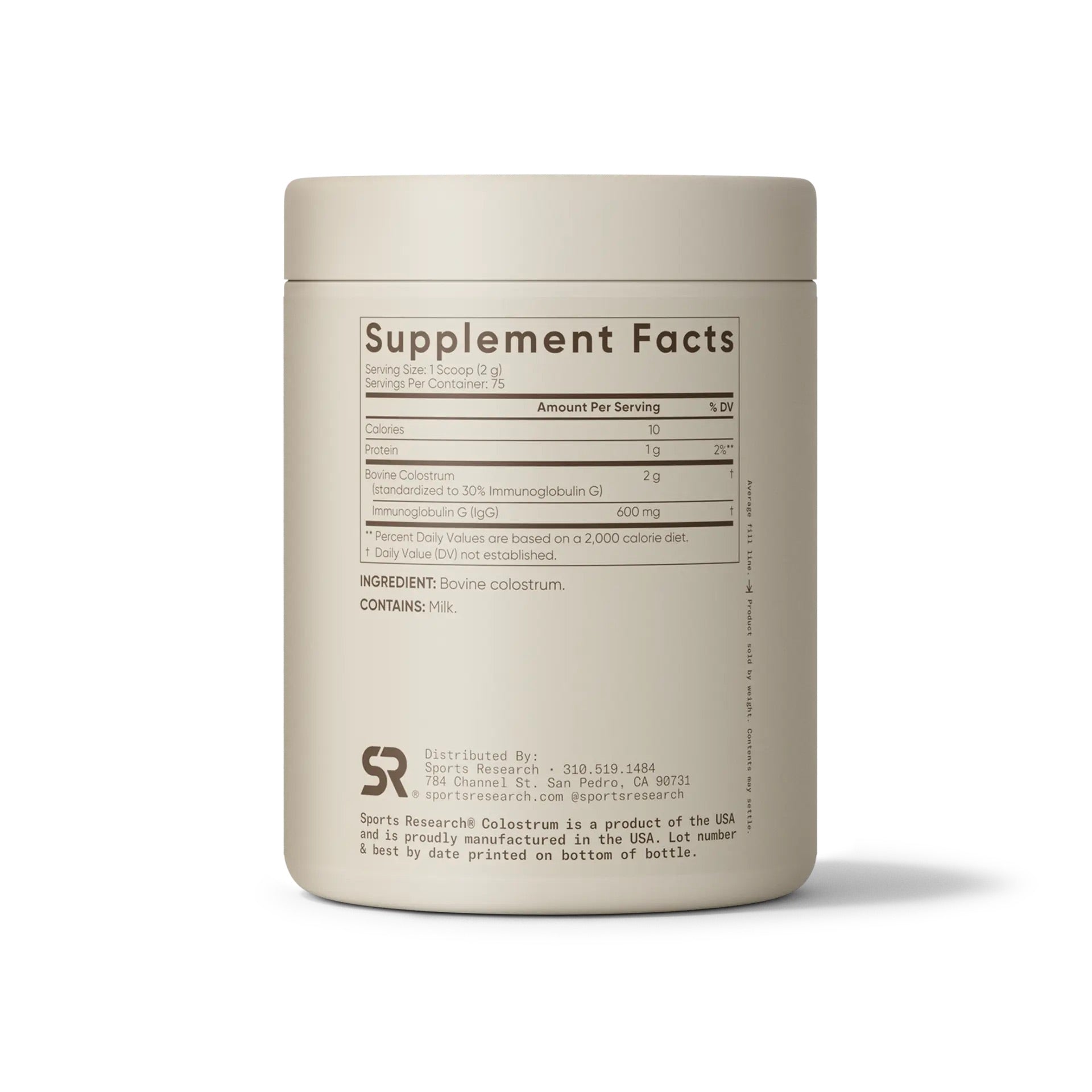 Sports Research Colostrum Powder (150G)