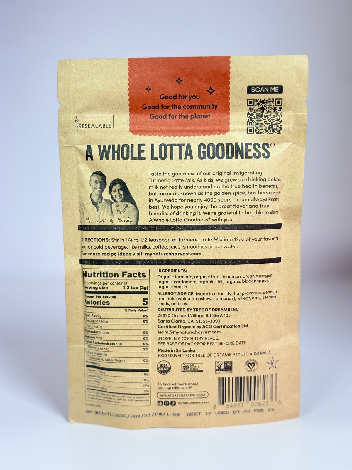 Nature’s Harvest Turmeric Latte Mix