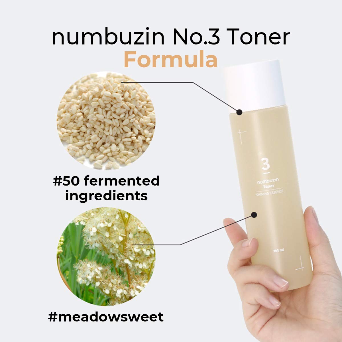 [Numbuzin] No.3 Super Glowing Essence Toner 200ml Wepremiumng