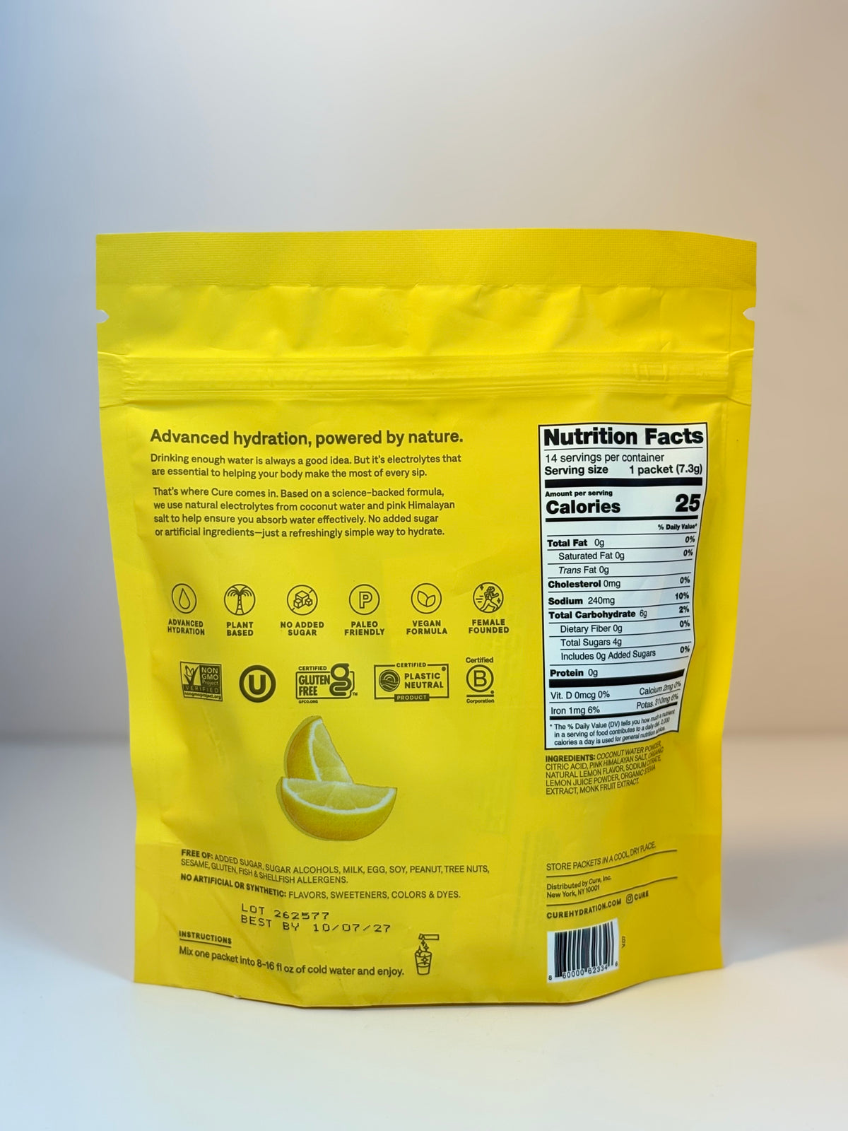Cure Hydration Plant Based Electrolyte
