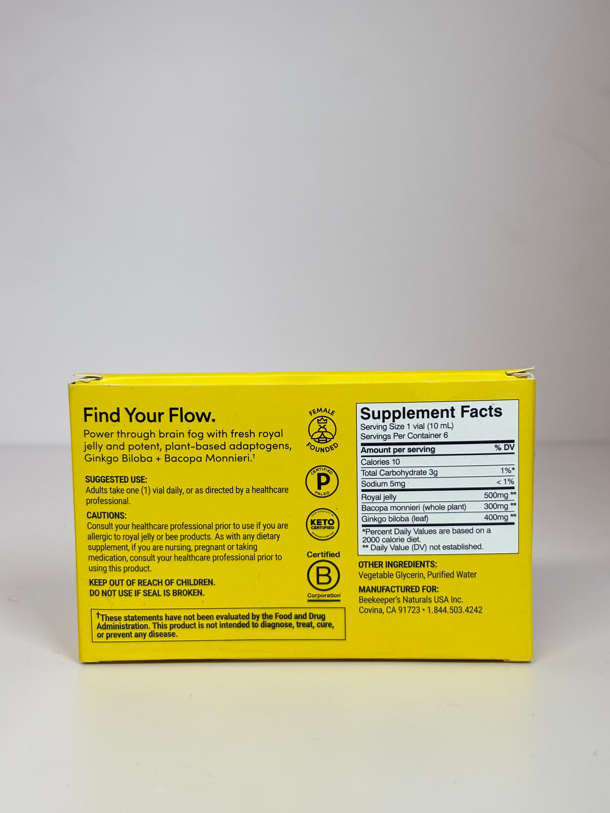 Beekeeper’s Naturals B.LXR Brain Fuel