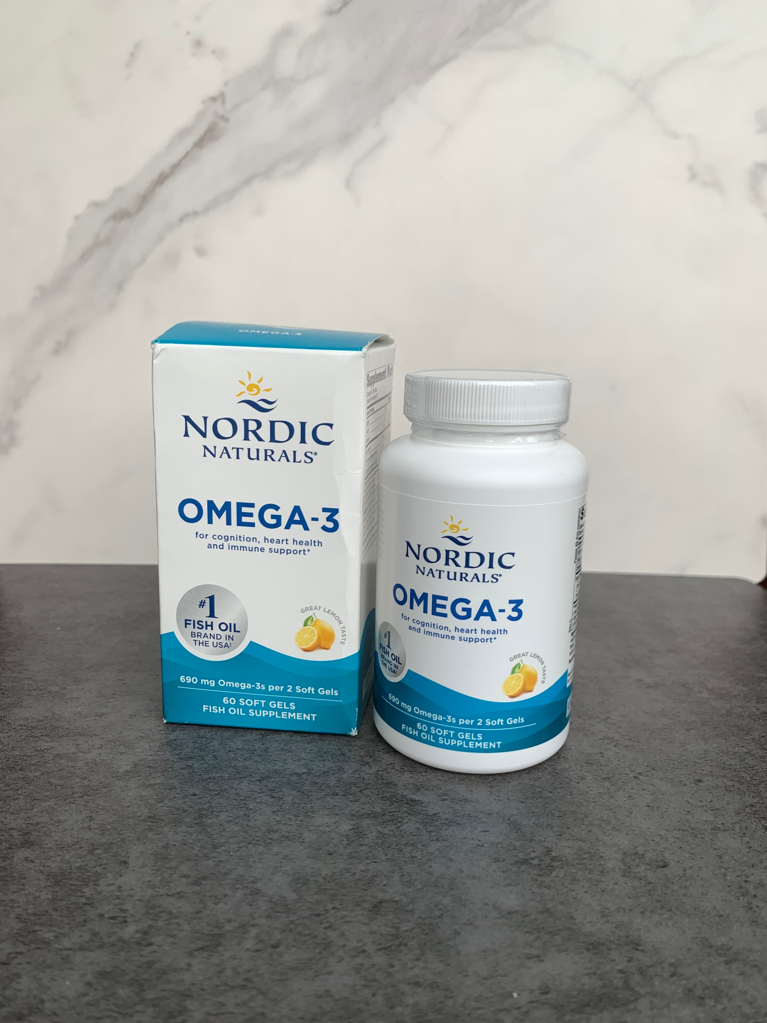 Nordic Naturals Omega-3 Lemon Flavour 60 soft gels