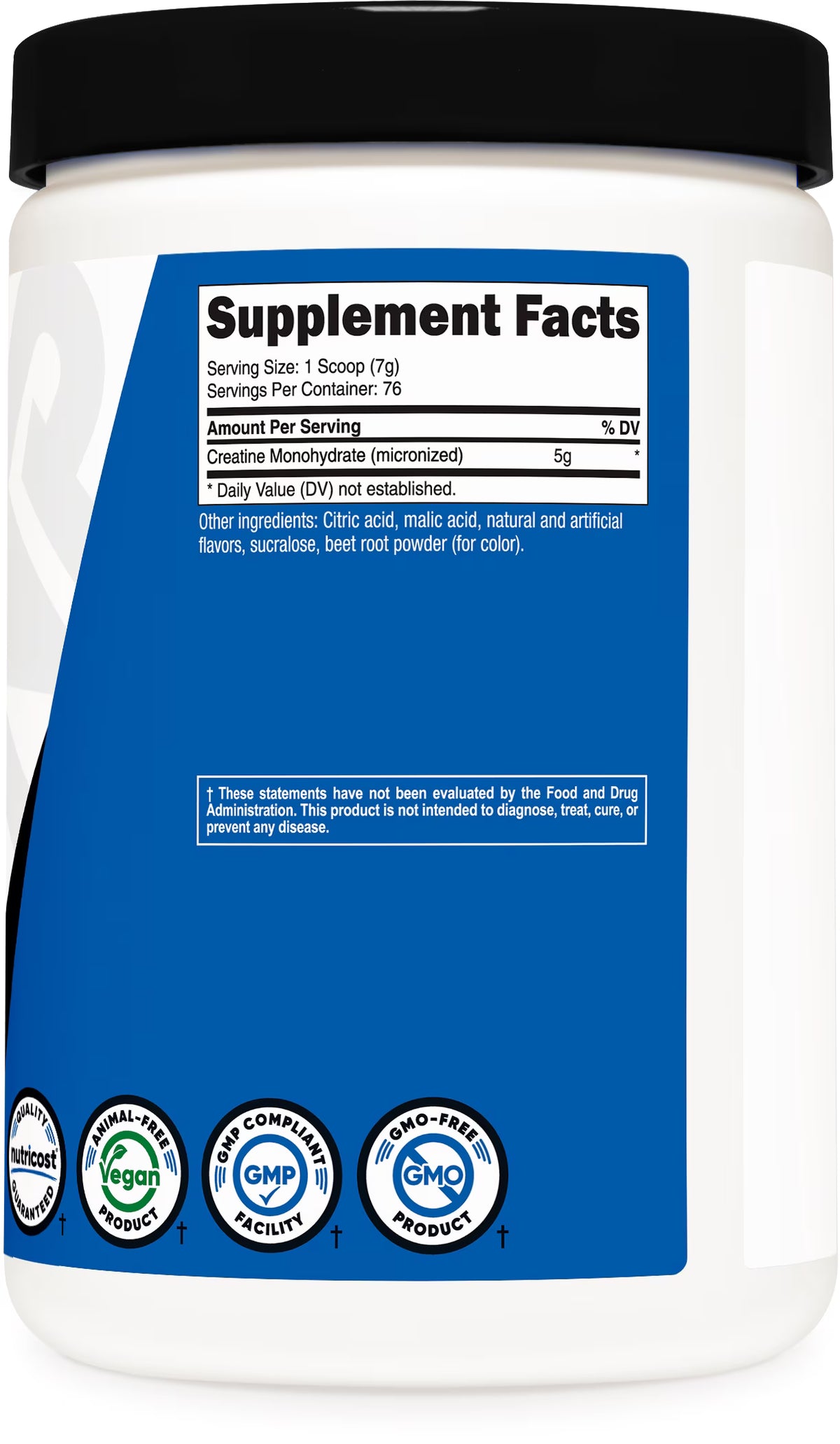Nutricost Creatine Monohydrate Fruit Punch (500g)