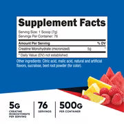 Nutricost Creatine Monohydrate Fruit Punch (500g)