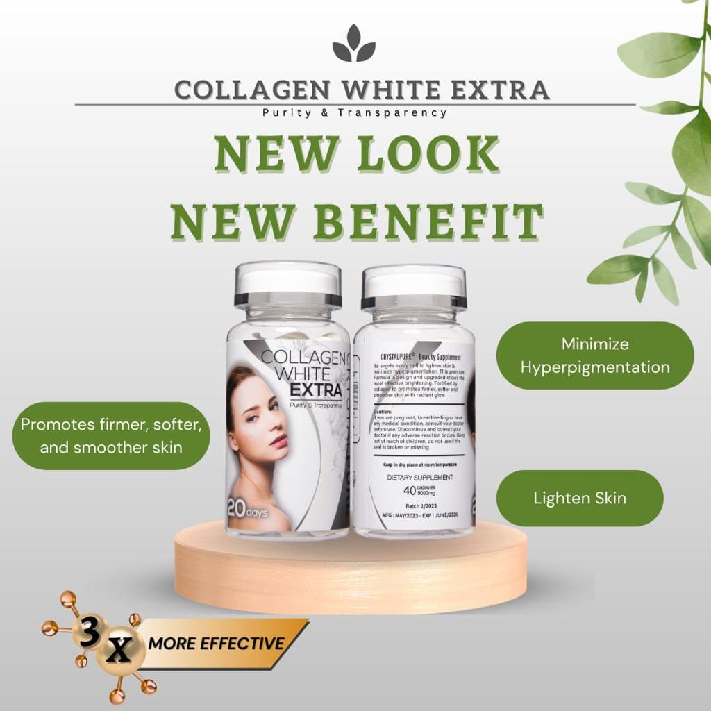 Collagen White Extra Crystal Pure 1500MG - 40caps Wepremiumng