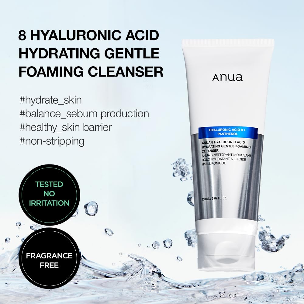 [Anua] 8 Hyaluronic Acid Hydrating Gentle Foaming Cleanser 150ml Wepremiumng