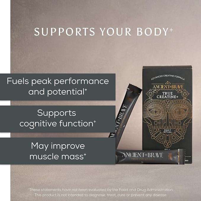 Ancient+Brave True Creatine 15x21 oz (6g) 90g Sachets