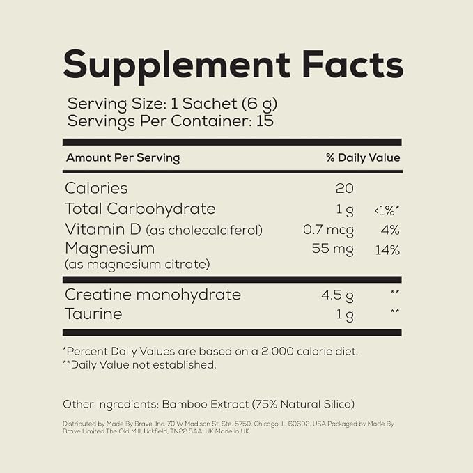 Ancient+Brave True Creatine 15x21 oz (6g) 90g Sachets