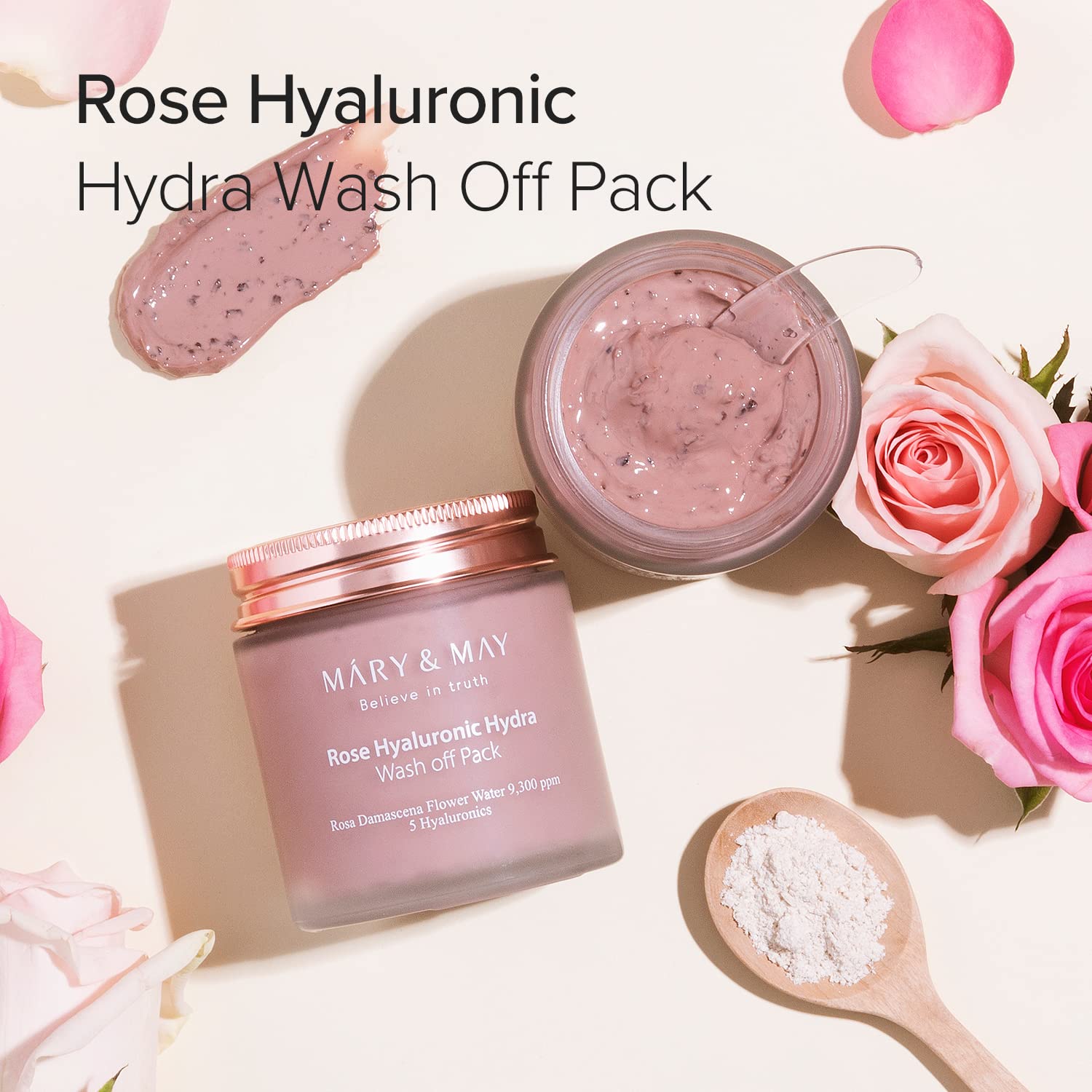 [Mary&May] Rose Hyaluronic Hydra Wash off Pack 30g & 125g